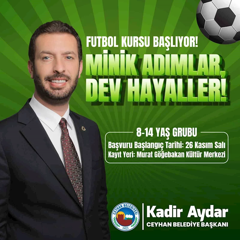 Ceyhan’da geleceğin futbol yıldızları yetişecek
