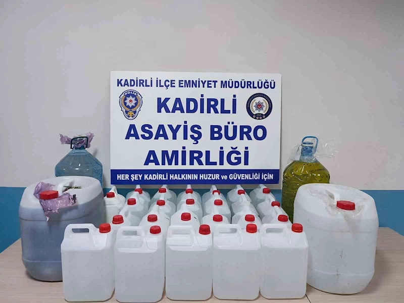 Osmaniye’de yılbaşı öncesi kaçak içki operasyonu: 1 kişi tutuklandı
