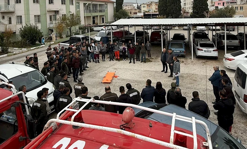 Orman yangınlarıyla mücadele ekiplerine ilkyardım eğitimi
