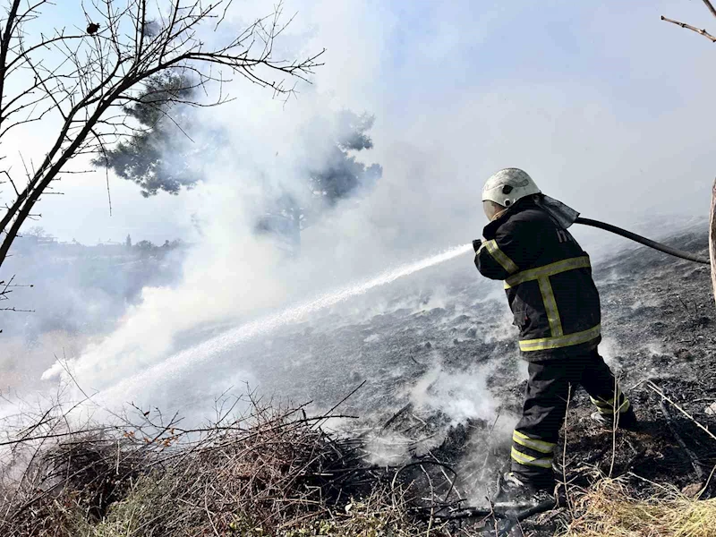 İskenderun’da bahçe yangını
