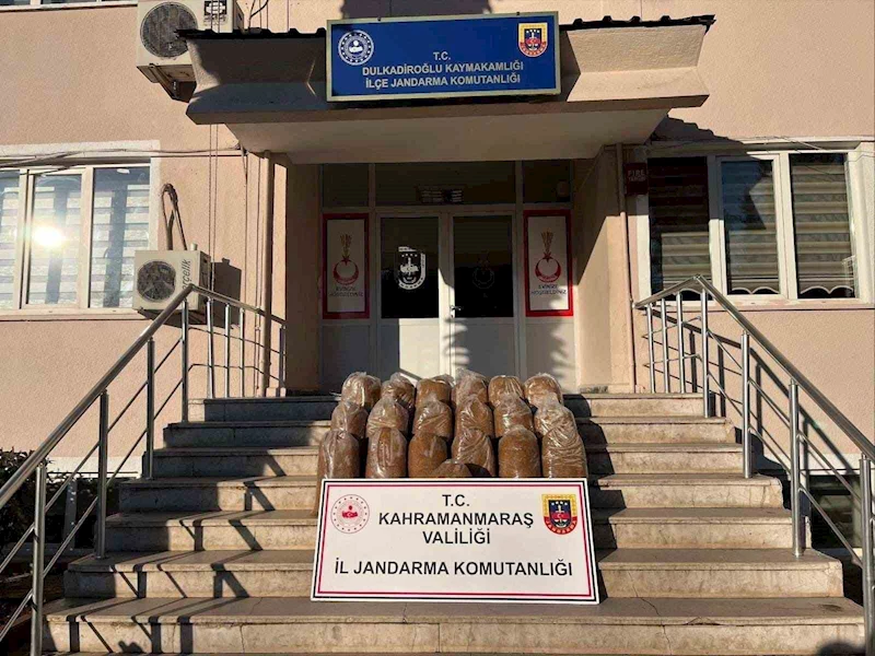 Kahramanmaraş’ta 1 ton 600 kilo kaçak tütün ele geçirildi
