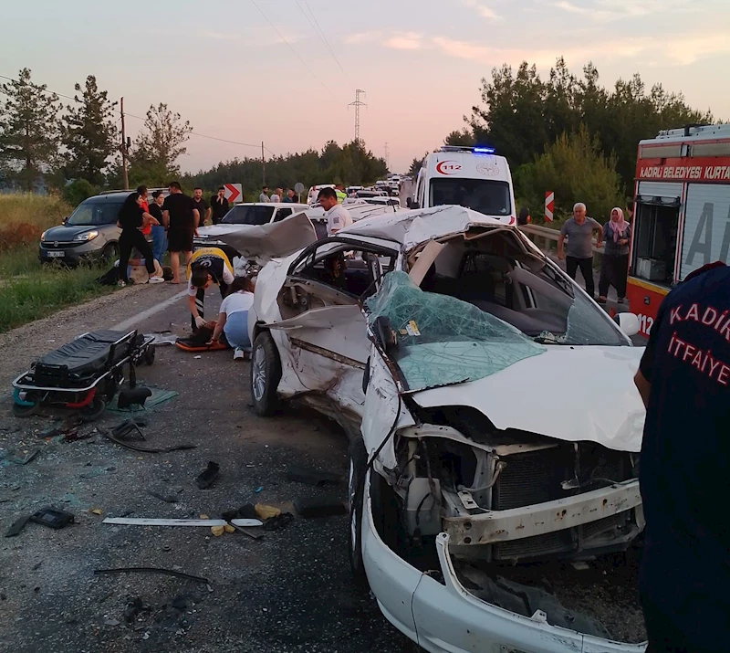 Osmaniye’de 4 aracın karıştığı zircirleme kaza: 1 ölü, 6 yaralı
