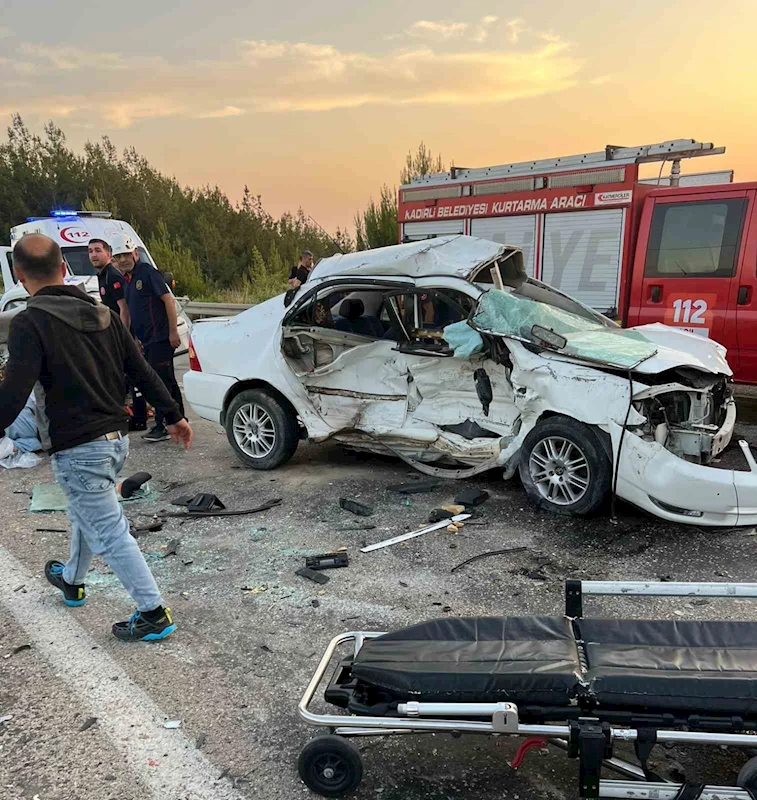 Osmaniye’de 4 aracın karıştığı zircirleme kaza: 1 ölü, 6 yaralı
