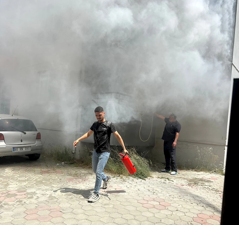 Osmaniye’de evde çıkan yangın paniğe neden oldu

