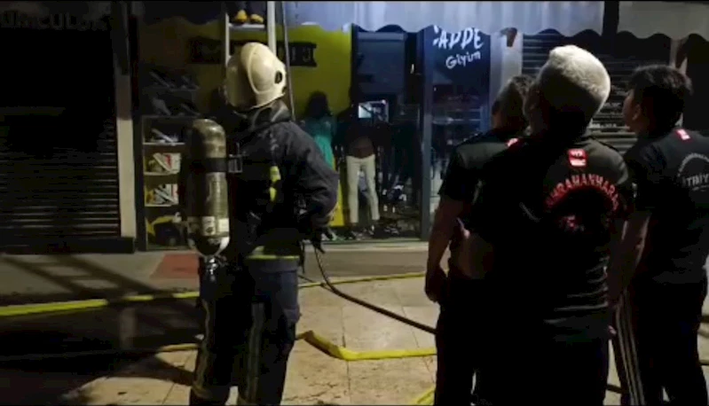 Kahramanmaraş’ta iş yeri yangını
