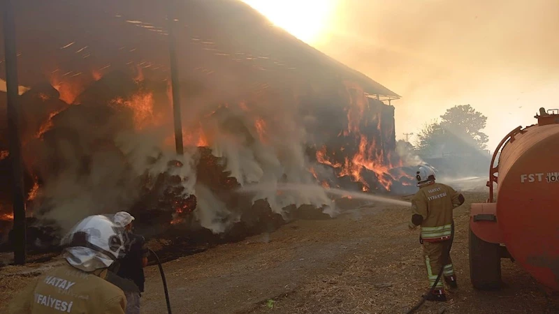 Samanlık yangını 16 saat süren çalışmayla söndürüldü
