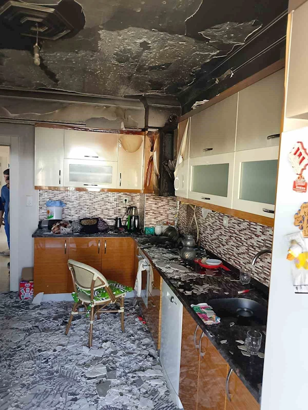 Kahramanmaraş’ta ev yangını
