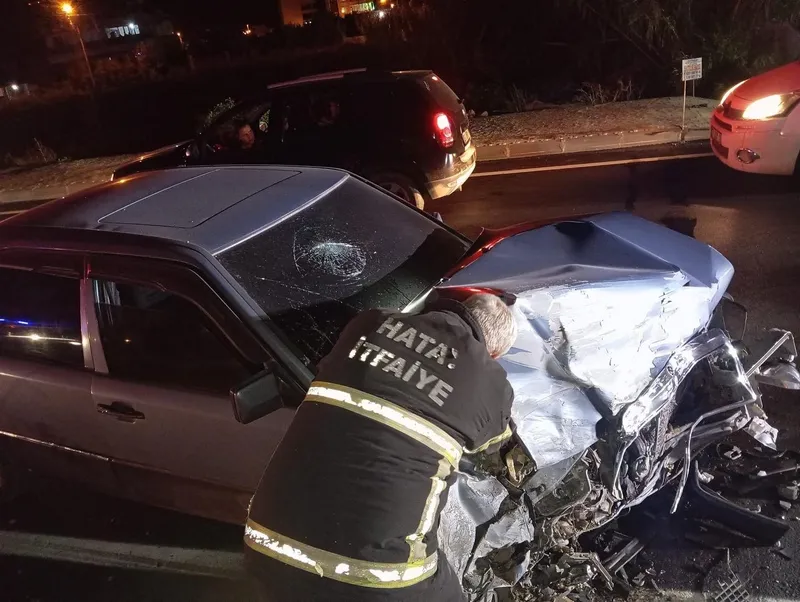 Samandağ’da trafik kazası: 2 yaralı
