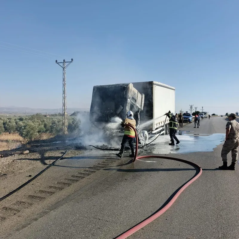 Hassa’da tır yangını
