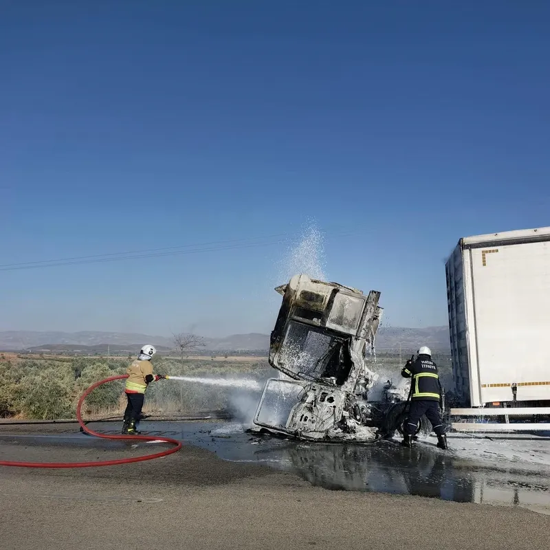 Hassa’da tır yangını
