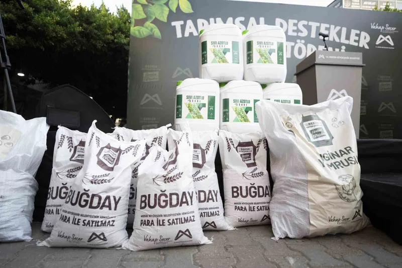 Mersin’de üreticiye güneş paneli, tohum ve gübre desteği
