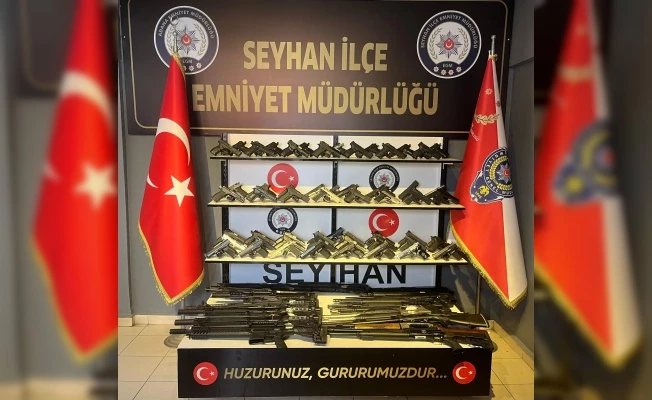 Seyhan polisi kendi rekorunu kırdı: 7 günde 90 silah ele geçirdi